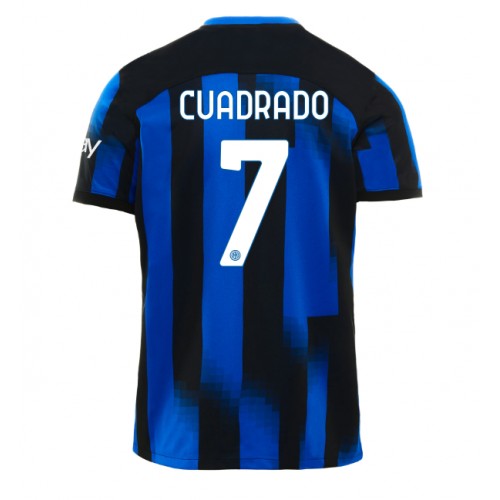 Pánský Fotbalový dres Inter Milan Juan Cuadrado #7 2023-24 Domácí Krátký Rukáv